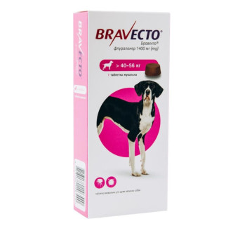 Таблетки від бліх та кліщів Bravecto (Бравекто) для собак вагою від 40 до 56 кг - Інтернет-магазин спільних покупок ToGether