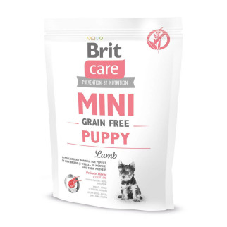 Корм Brit Care Mini Grain Free Puppy Lamb гіпоалергенний беззерновий з м'ясом ягняти для цуценят мініатюрних порід віком від 2 тижнів 0.4 кг - Інтернет-магазин спільних покупок ToGether