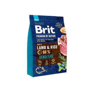 Корм Brit Premium Sensitive Lamb & Rice сухий для дорослих собак з чутливим травленням 3 кг - Інтернет-магазин спільних покупок ToGether