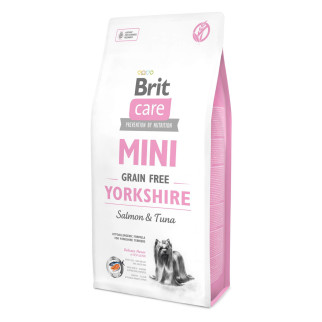 Корм Brit Care Mini Grain Free Yorkshire сухий беззерновий на основі м'яса лосося та тунця для собак породи йоркширський тер'єр 7 кг - Інтернет-магазин спільних покупок ToGether