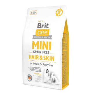 Корм Brit Care Grain Free Mini Hair & Skin сухий беззерновий для собак малих порід для покращення стану шкіри та вовни 2 кг - Інтернет-магазин спільних покупок ToGether