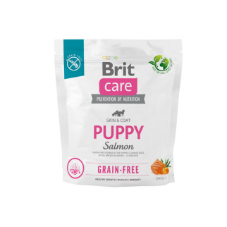 Корм Brit Care Grain Free Puppy Salmon сухий беззерновий з лососем для щенят всіх порід 1 кг - Інтернет-магазин спільних покупок ToGether