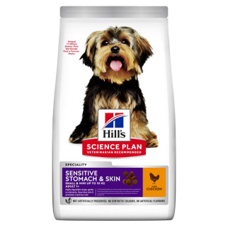 Корм Hill's Science Plan Canine Adult Sensitive Stomach & Skin Small&Mini сухий з куркою для собак дрібних порід з чутливим травленням 1.5 кг - Інтернет-магазин спільних покупок ToGether