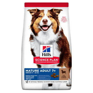 Корм Hill's Science Plan Canine Mature Adult Medium Lamb & Rice сухий з ягнятком для старіючих собак середніх порід 14 кг - Інтернет-магазин спільних покупок ToGether