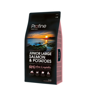 Корм Profine Junior Large Breed Salmon & Potatoes сухий з лососем для цуценят та юніорів великих порід 15 кг - Інтернет-магазин спільних покупок ToGether