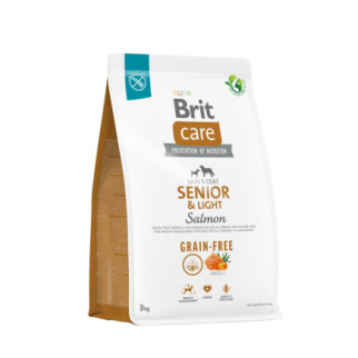 Корм Brit Care Grain Free Senior and Light Salmon сухий з лососем для літніх собак 3 кг - Інтернет-магазин спільних покупок ToGether