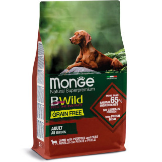 Корм Monge BWild Grain Free All Breeds Agnello сухий з ягнятиною для дорослих собак усіх порід 2.5 кг - Інтернет-магазин спільних покупок ToGether