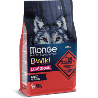 Корм Monge BWild Low Grain All Breeds Cervo сухий з олениною для дорослих собак усіх порід 2.5 кг - Інтернет-магазин спільних покупок ToGether