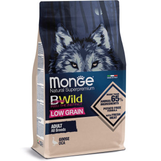 Корм Monge BWild Low Grain All Breeds Oca сухий з м'ясом гуся для дорослих собак усіх порід 2.5 кг - Інтернет-магазин спільних покупок ToGether