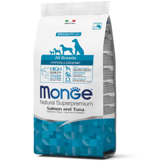 Корм Monge Monoprotein Adult All Breeds Salmone e Tonno сухий гіпоалергенний з лососем і тунцем для дорослих собак усіх порід 2.5 кг - Інтернет-магазин спільних покупок ToGether