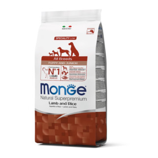 Корм Monge Monoprotein Puppy and Junior All Breeds Agnello сухий монопротеїновий з ягнятком для цуценят та юніорів всіх порід 0.8 кг - Інтернет-магазин спільних покупок ToGether