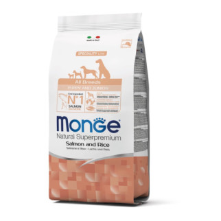 Корм Monge Monoprotein Puppy and Junior All Breeds Salmone сухий монопротеїновий з лососем для цуценят та юніорів всіх порід 0.8 кг - Інтернет-магазин спільних покупок ToGether