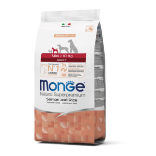 Корм Monge Dog Adult Mini Salmone сухий з лососем для дорослих собак дрібних порід 0.8 кг - Інтернет-магазин спільних покупок ToGether