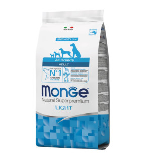 Корм Monge Monoprotein All breeds Adult Light Salmone сухий з лососем для дорослих собак із зайвою вагою 2.5 кг - Інтернет-магазин спільних покупок ToGether