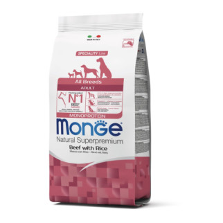 Корм Monge Monoprotein All breeds Adult Manzo сухий з яловичиною для дорослих собак усіх порід 15 кг - Інтернет-магазин спільних покупок ToGether