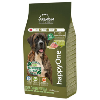 Корм happyOne Premium Dog Light&Senior Fresh Meat сухий для малоактивних та літніх собак усіх порід 4 кг - Інтернет-магазин спільних покупок ToGether