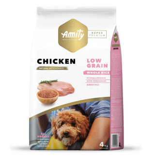 Корм Amity Super Premium Chicken сухий з куркою для дорослих собак усіх порід 4 кг - Інтернет-магазин спільних покупок ToGether