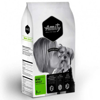 Корм Amity Mini Adult сухий з куркою та ягням для дорослих собак малих порід 3 кг - Інтернет-магазин спільних покупок ToGether