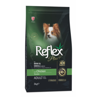 Корм Reflex Plus Dog Adult Mini & Small Breeds Chicken сухий з куркою для дорослих собак малих порід 3 кг - Інтернет-магазин спільних покупок ToGether