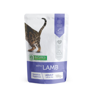 Корм Nature's Protection Sensitive digestion with Lamb вологий з ягням для дорослих котів з чутливим травленням 100 гр - Інтернет-магазин спільних покупок ToGether