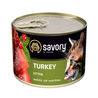 Корм Savory Kitten Turkey вологий з індичкою для кошенят 200 гр - Інтернет-магазин спільних покупок ToGether
