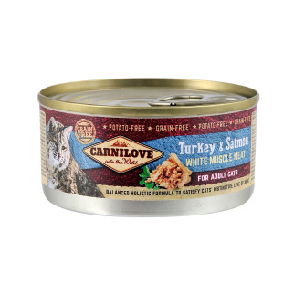 Корм Carnilove Turkey & Salmon Cat Adult вологий з індичкою та лососем для дорослих котів 100 гр - Інтернет-магазин спільних покупок ToGether