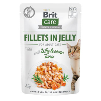 Корм Brit Care Cat Fillets In Jelly Tuna вологий з тунцем для дорослих котів 85 гр - Інтернет-магазин спільних покупок ToGether