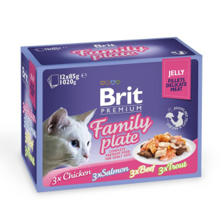 Набір вологого корму Brit Premium "Сімейна тарілка" в желе 12 шт. - Інтернет-магазин спільних покупок ToGether
