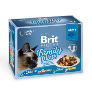 Набір вологого корму Brit Premium "Сімейна тарілка" у соусі 12 шт. - Інтернет-магазин спільних покупок ToGether