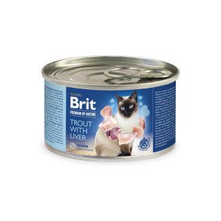 Корм Brit Premium Trout with Livers вологий з фореллю та печінкою для дорослих котів 200 гр - Інтернет-магазин спільних покупок ToGether