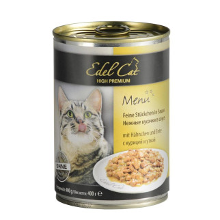 Корм Edel Cat вологий з куркою та качкою для дорослих котів 400 гр - Інтернет-магазин спільних покупок ToGether
