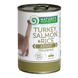 Корм Nature's Protection Neutered Turkey Salmon & Rice вологий з індичкою та лососем для стерилізованих котів 400 гр - Інтернет-магазин спільних покупок ToGether