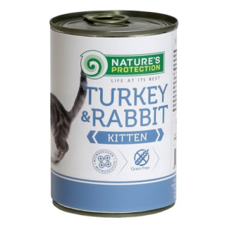Корм Nature's Protection Kitten Turkey & Rabbit вологий з індичкою та кроликом для кошенят 400 гр - Інтернет-магазин спільних покупок ToGether