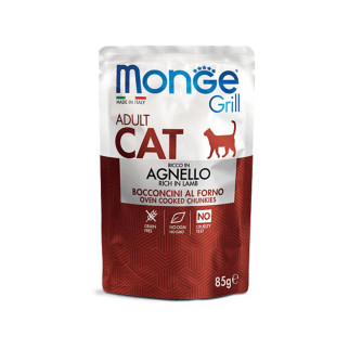 Корм Monge Cat Grill Wet Agnello вологий з ягнятком для дорослих котів 85 гр - Інтернет-магазин спільних покупок ToGether