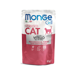 Корм Monge Cat Grill Wet Sterilised Vitello вологий з телятиною для стерилізованих котів 85 гр - Інтернет-магазин спільних покупок ToGether