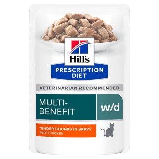 Корм Hill's Prescription Diet W/D Multi-Benefit Cat вологий для котів з ожирінням 85 гр - Інтернет-магазин спільних покупок ToGether