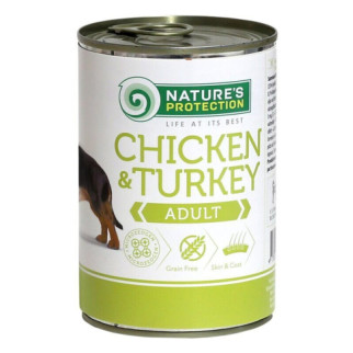 Корм Nature's Protection Adult Chicken & Turkey вологий з куркою та індичкою для дорослих собак всіх порід 400 гр - Інтернет-магазин спільних покупок ToGether