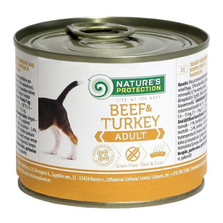 Корм Nature's Protection Adult Beef & Turkey вологий з яловичиною та індичкою для дорослих собак всіх порід 200 гр - Інтернет-магазин спільних покупок ToGether
