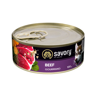 Корм Savory Dog Adult Beef вологий з яловичиною для дорослих собак 100 гр - Інтернет-магазин спільних покупок ToGether