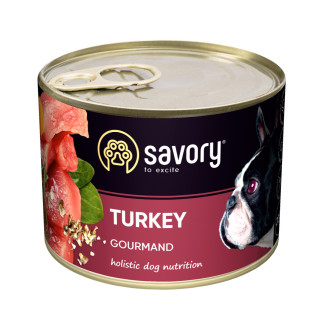 Корм Savory Dog Adult Turkey вологий з індичкою для дорослих собак 200 гр - Інтернет-магазин спільних покупок ToGether