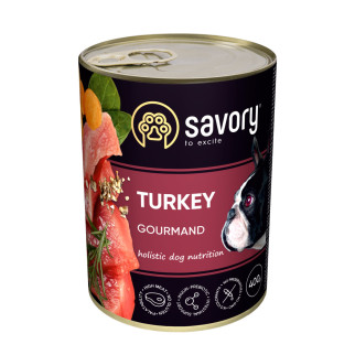 Корм Savory Dog Adult Turkey вологий з індичкою для дорослих собак 400 гр - Інтернет-магазин спільних покупок ToGether