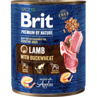 Корм Brit Premium Lamb and Buckwheat вологий з ягнятком та гречкою для дорослих собак 800 гр - Інтернет-магазин спільних покупок ToGether