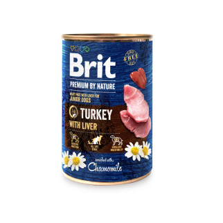 Корм Brit Premium Turkey and Liver вологий з індичкою та печінкою для цуценят 400 гр - Інтернет-магазин спільних покупок ToGether