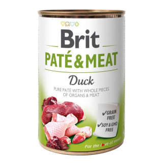 Корм Brit Pate & Meat Dog Duck вологий з качкою для дорослих собак 400 гр - Інтернет-магазин спільних покупок ToGether