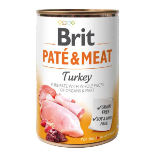 Корм Brit Pate & Meat Dog Turkey вологий з індичкою для дорослих собак 400 гр - Інтернет-магазин спільних покупок ToGether