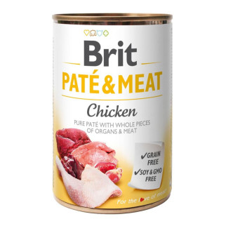 Корм Brit Pate & Meat Dog Chicken вологий з куркою для дорослих собак 400 гр - Інтернет-магазин спільних покупок ToGether