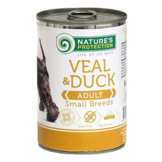 Корм Nature's Protection Adult small breed Veal & Duck вологий з яловичиною та качкою для дорослих собак дрібних порід 400 гр - Інтернет-магазин спільних покупок ToGether