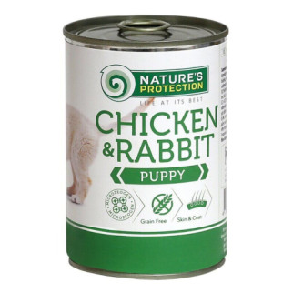 Корм Nature's Protection Puppy chicken & rabbit вологий з куркою та кроликом для щенят 800 гр - Інтернет-магазин спільних покупок ToGether