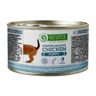 Корм Nature's Protection Puppy Starter Mousse Chicken вологий з куркою для першого прикорму щенят 200 гр - Інтернет-магазин спільних покупок ToGether