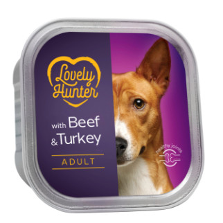 Корм Lovely Hunter Adult Beef and Turkey вологий з яловичиною та індичкою для дорослих собак 150 гр - Інтернет-магазин спільних покупок ToGether